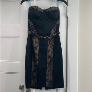 Classic Satin And Lace Cocktail Dress